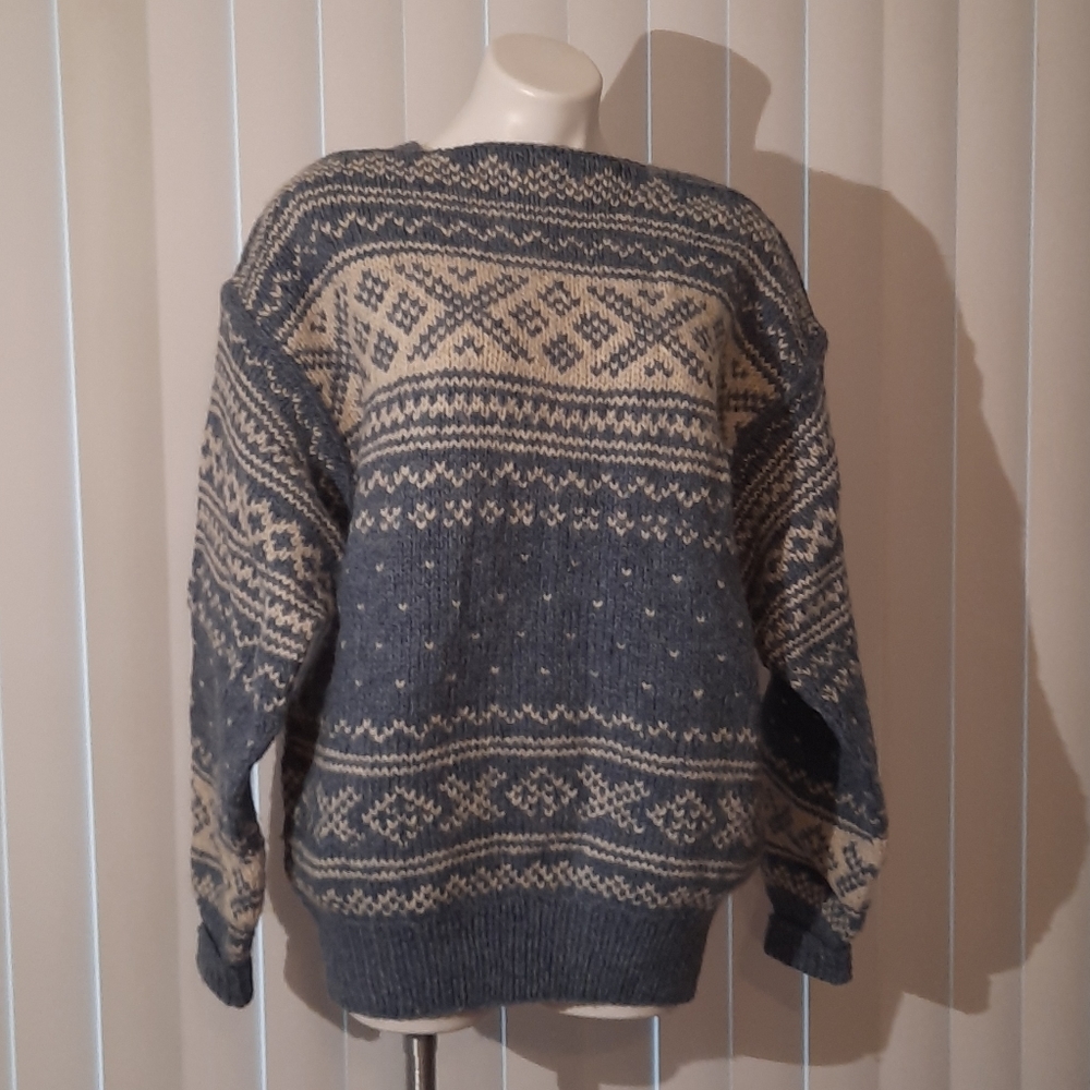 Norwegian hand knit wool sweater